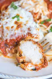 Preheat oven to 350 degrees f (175 degrees c). Baked Chicken Parmesan Recipe Easy Parmesan Crusted Chicken