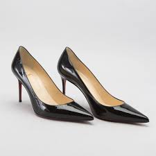 Christian Louboutin A Pair Of Patent Leather High Heel