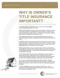 Although owner's title insurance is technically optional, real estate experts strongly recommend you buy this coverage. Owners Title Insurance Title Insurance Title Real Estate Buyers