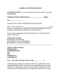 letter of intent to invest template