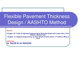 flexible pavement thickness design