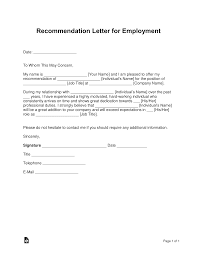 Free Job Recommendation Letter Template With Samples Pdf
