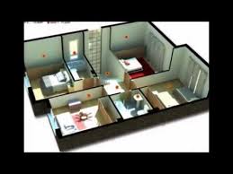 3 Bedroom House Floor Plan 3d