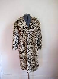 Vintage 50s Real Leopard Fur Coat