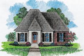 Zero Lot Country French House Plan