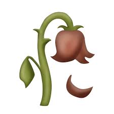 wilted flower on emojipedia sle