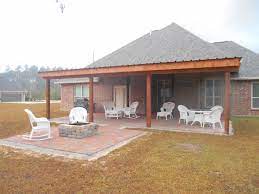 Backyard Patio And Pergola In Baton