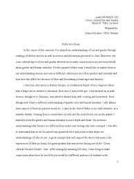 reflective essay on human sexuality gender role gender 