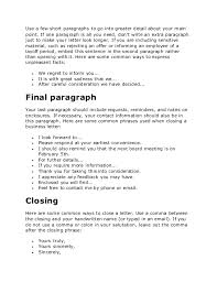 closing letter statement   general resumes