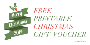 Printable Christmas Gift Voucher Template Festival Collections