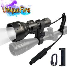 Us 52 79 12 Off Uniquefire Hunting Infrared Flashlight Zoomable T67 Uf 1504 940nm Ir Led Coyote Hunting Light Kit Set For Night Hunting In Led