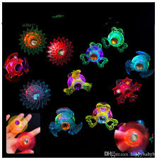 2020 Led Light Up Spinners Ring Toys Fidget Spinner Flashing Finger Spinning Colorful Decompression Fingers Tops Toys From Happybabyb 14 66 Dhgate Com