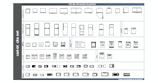 kitchen cad blocks kitchen appliances