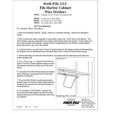 file harbor wire dividers embly