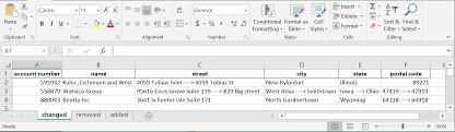 using pandas to create an excel diff