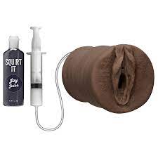 Amazon.com: Doc Johnson Squirt It - Squirting Pussy - ULTRASKYN Stroker  with Syringe and 1 fl. Oz. Bottle of Joy Juice - Chocolate : Health &  Household