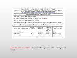 Personal statement for nih biosketch samples   Custom Writing at     SlidePlayer