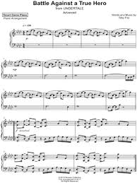 Composition by toby radiation fox. Smart Game Piano Battle Against A True Hero Advanced Sheet Music Piano Solo In F Minor Download Print Sku Mn0213371
