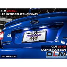 Olm Led License Plate Bulbs 15 Wrx Sti 13 Brz 14 Forester 1 New Provisions Racing
