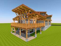 Mountain View 2228 Sq Ft Log Home Plans