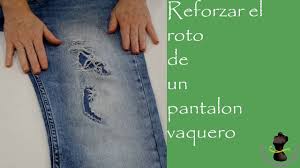 how to reinforce torn jeans you