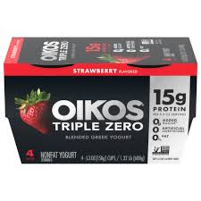 oikos triple zero strawberry blended