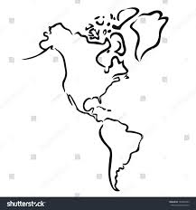 Blank Map Latin America American South Clipart Pencil And In
