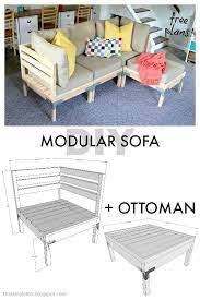 Diy Modular Sofa Ottoman Free Plans