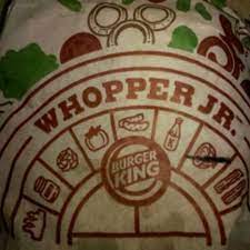 burger king whopper jr and nutrition facts