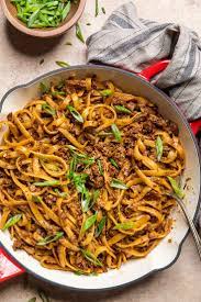 vegan mongolian beef noodles make it