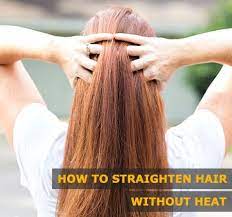 hair straight without using any heat