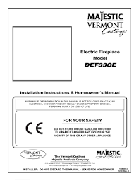 Vermont Castings Def33ce Installation