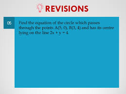 Circles Coordinate Geometry