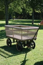 Wagon With Woven Basket Tradewinds