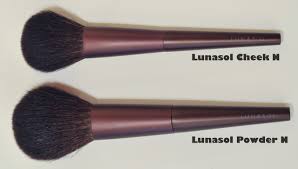 lunasol face brushes cheek n and