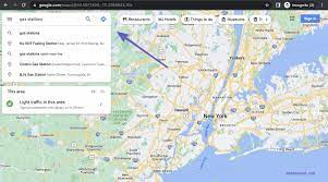 find nearest gas station on google maps