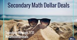 Secondary Math Dollar Deals Mrs E