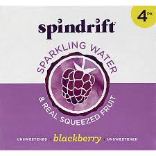 spindrift sparkling water unsweetened