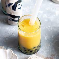 mango bubble milk tea my vegan minimalist