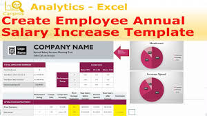 annual salary increase template excel