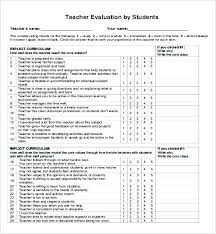 Self Evaluation Questions For Students Preschool Teacher