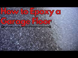 garage floor with polyaspartic coating