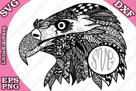 Zentangle Eagle Graphic By Littlekikishop Creative Fabrica