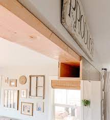 faux wood beam tutorial sprucing up