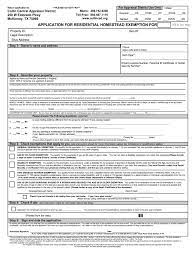 collin county homestead form fill out