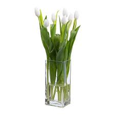 Rectangular Vase Clear Blush