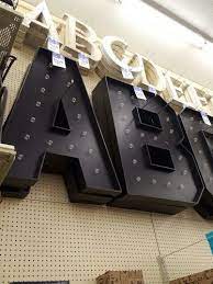 I Saw These Awesome Marquee Letters At
