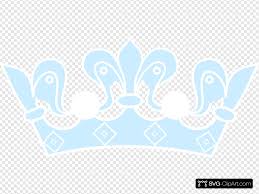 Light Blue Crown Clip Art Icon And Svg Svg Clipart