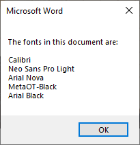 doent and easily replace fonts in word