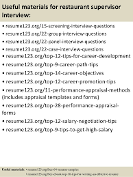 Resume Objective Restaurant Manager Sample Resume Restaurant